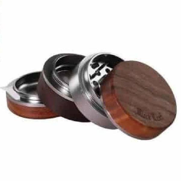Black Leaf Wood Grinder Ø62mm 4 Parti Silver