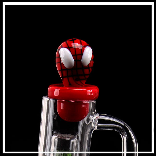 Glass Carb Cap Spiderman