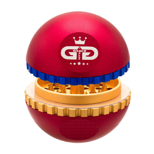 Grace Glass Ball Grinder Ø61mm 4 parti Rosso