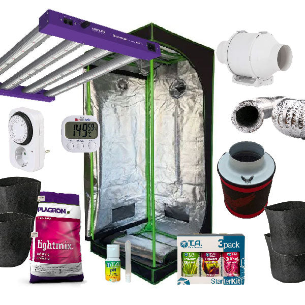 Kit Grow Box Completo 80x80x180 cm - Lampada Led 200w