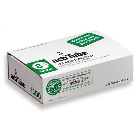 Acti Tube Filtri ai Carboni Attivi Regular Ø8,0mm 100 Pezzi