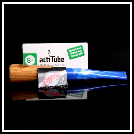 Acti Tube Set Pipa con Filtri Carbone Attivo