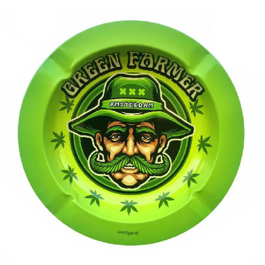 Best Buds Mr. Green Farmer Metal Ashtray