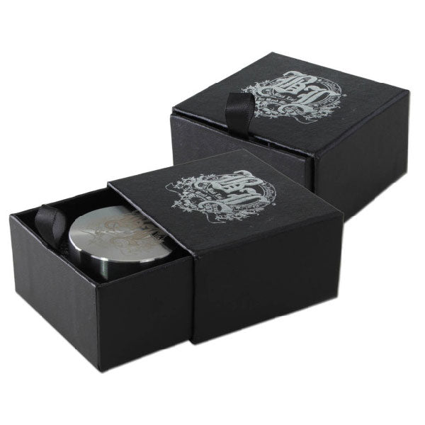 Black Leaf Stainless Steel Grinder