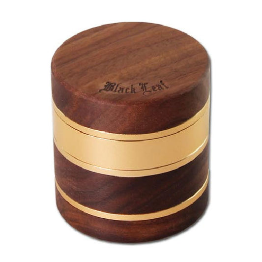 Black Leaf Wood Grinder Ø62mm 4 Parti Gold