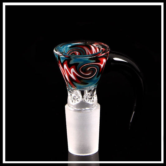 Braciere Colored Glass Slide Ø18,8mm Blu