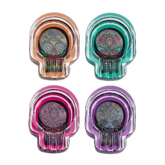 Champ High Skull Glass Ashtray