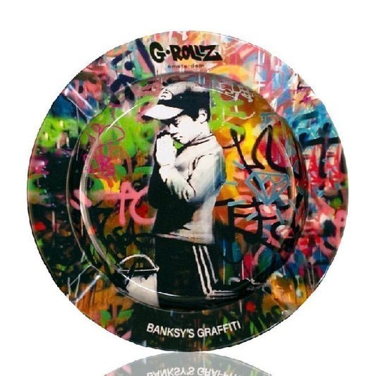 G-Rollz Bansky's Graffiti Metal Ashtray