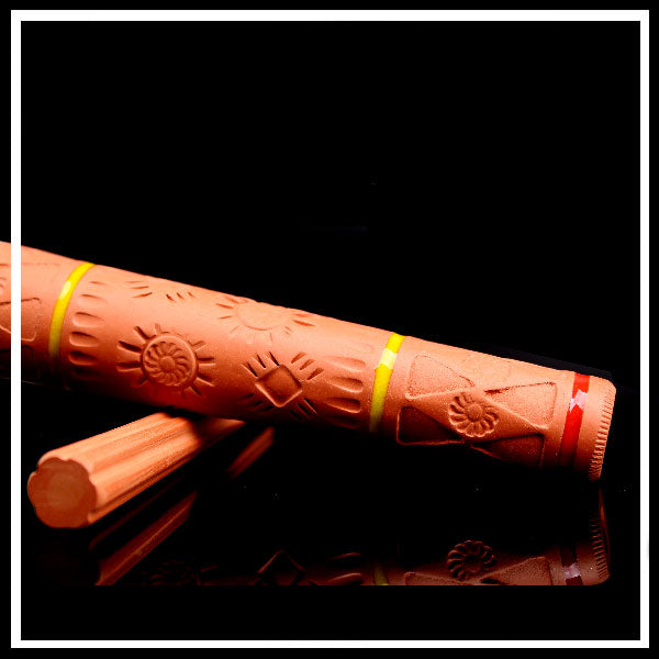 Jolly Cyloom Decorato con Fasce Giallo Rosso 16 cm – Cyloom Artigianale Italiano