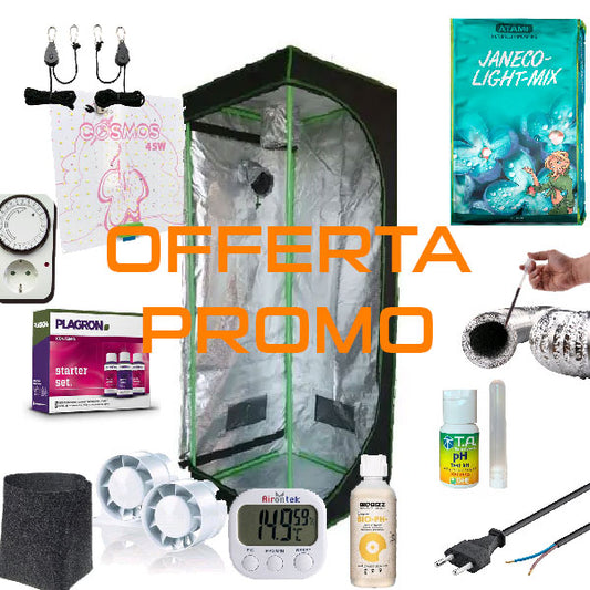 Kit Grow Box Completo 40x40x140cm - Kit Coltivazione Indoor