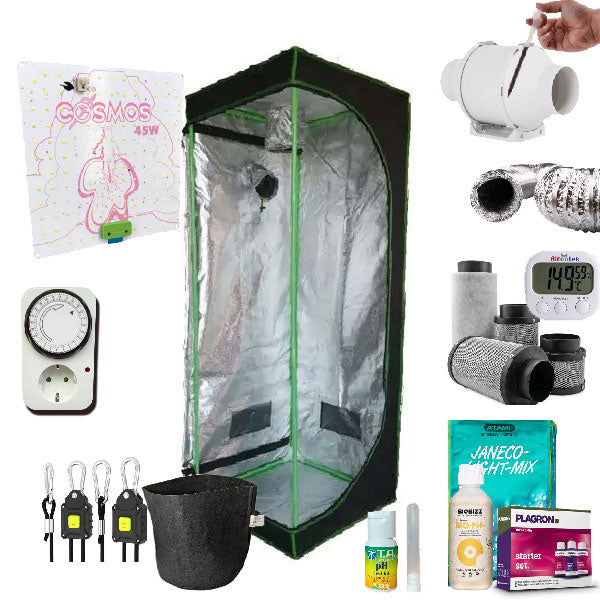 Kit Grow Box Completo 60x60x160cm - Kit Coltivazione Indoor
