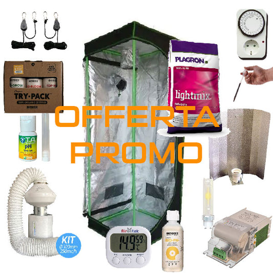 Kit Grow Box Completo 80x80x180cm - Kit Coltivazione Indoor