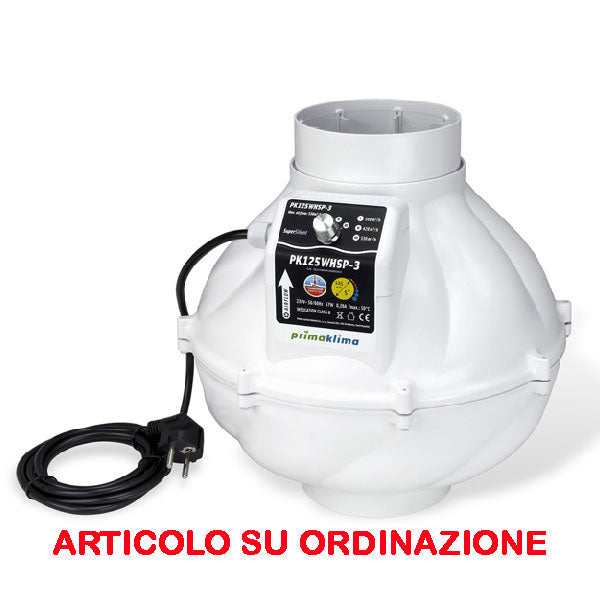 Prima Klima Aspiratore Silenziato Whisperblower 3 Velocità 125 530mc/h