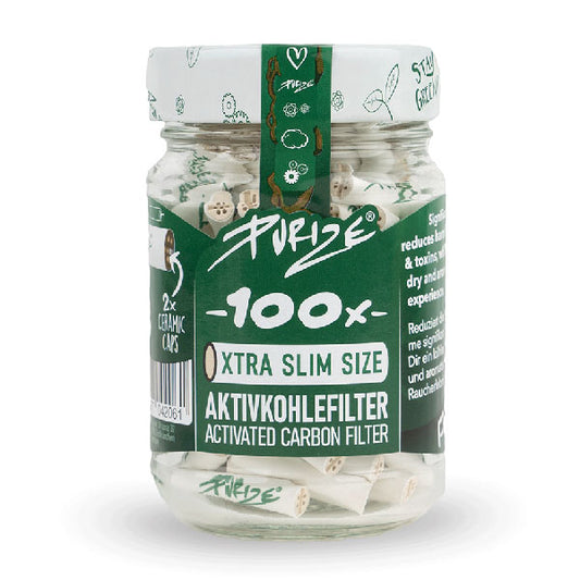 Purize Filtri Carboni Attivi Xtra Slim Ø6,0mm 100pz