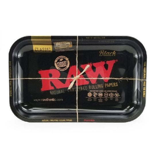 Raw Vassoio Rolling Tray Medium 17,5x27,5cm Black