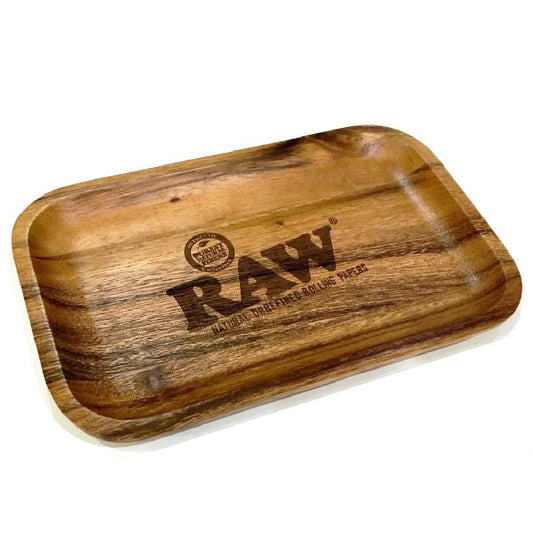Raw Vassoio Wooden Rolling Tray