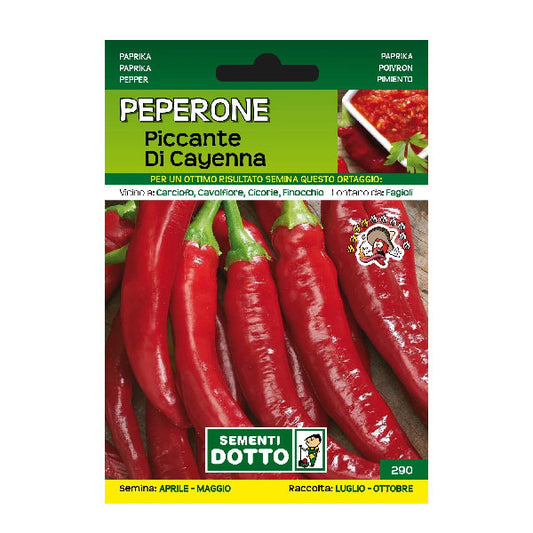 Sementi Dotto Peperone Piccante di Cayenna