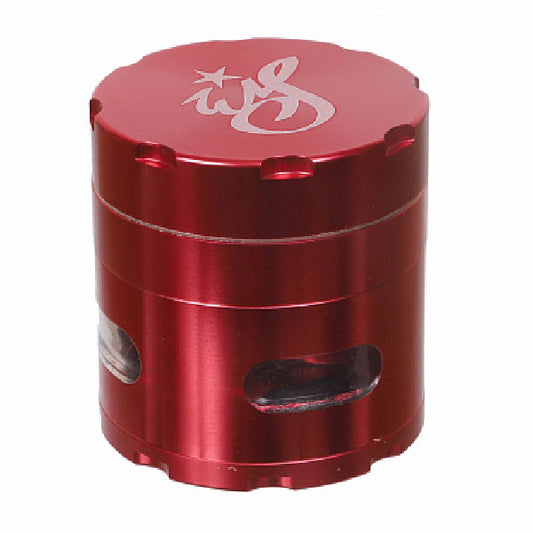 Weed Star Grinder Ø50mm 4 Parti Rosso