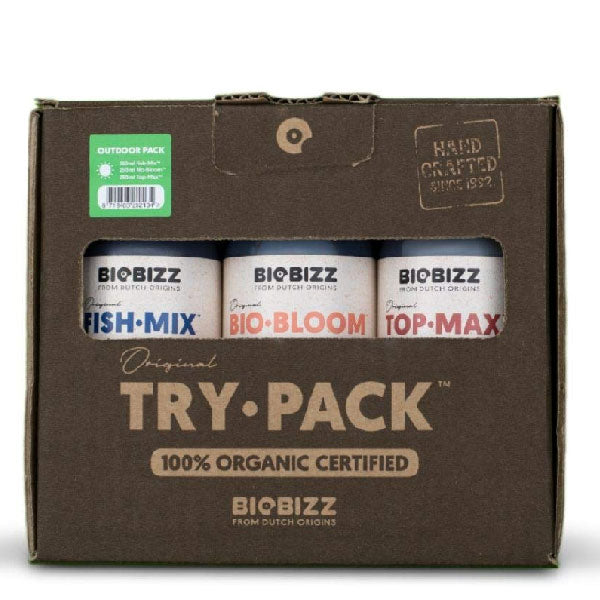 BioBizz Try-Pack Outdoor – Kit Fertilizzanti Biologici per Piante Outdoor